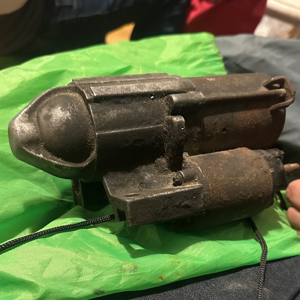 Vintage Black Metal Engine Part